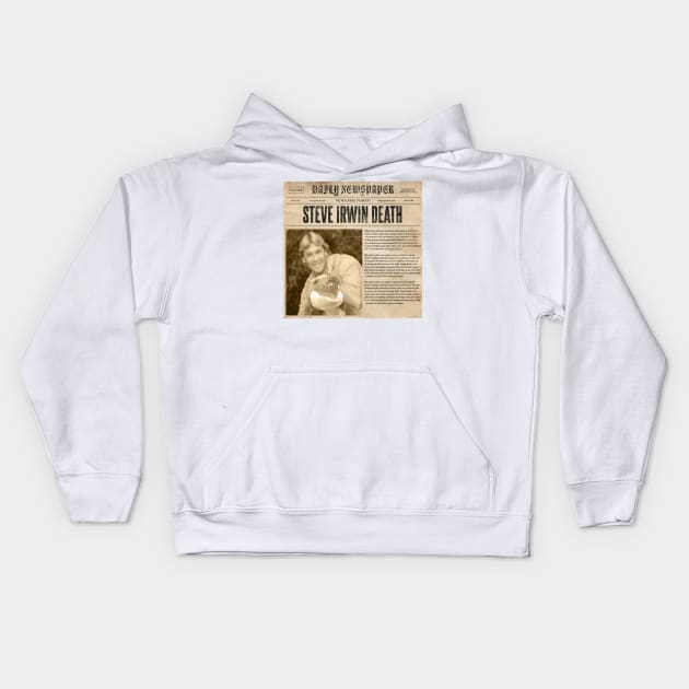 Steve Irwin Montage Kids Hoodie by Angel arts